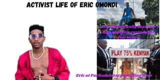 Eric Omondi success story: Activist lives of Eric Omondi.