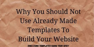 How blogging pro cheat beginners- why you should not use already made templates on your website