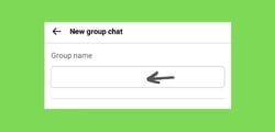 Name your group chat on Facebook